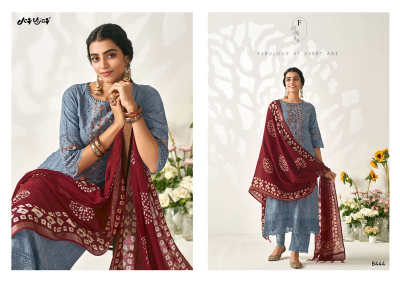 Aimi Vol 2 By Jay Vijay Designer Fancy Work Salwar Kameez Material