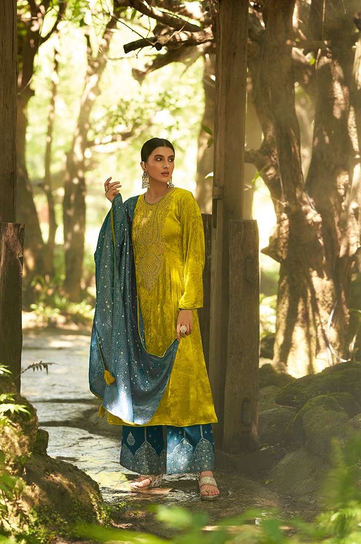 Aiqa Lifestyle Hasrat Pure Velvet Fancy Work Pakistani Salwar Kameez