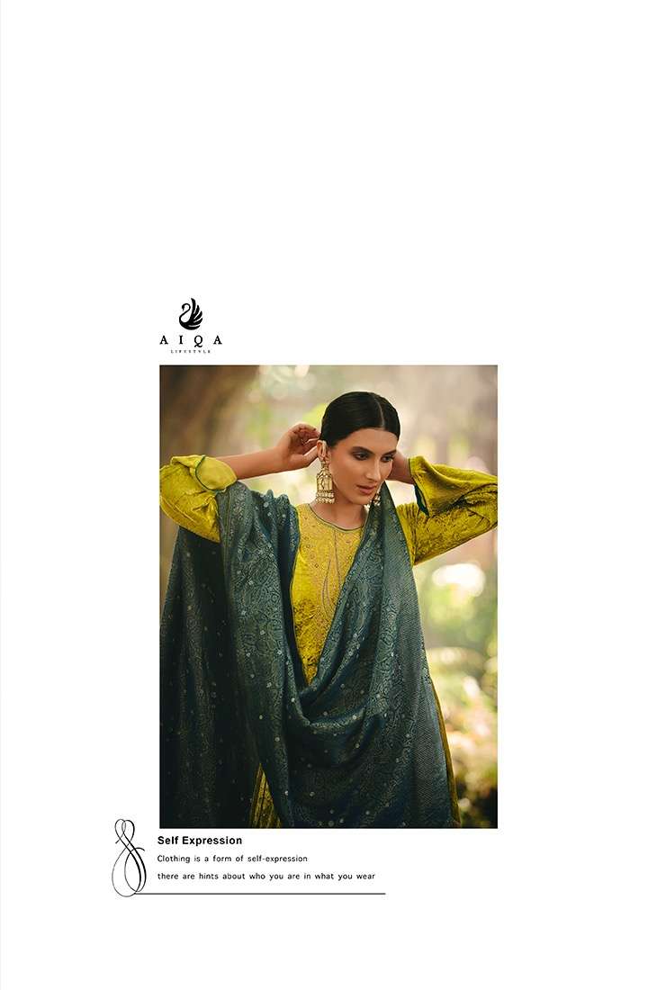 Aiqa Lifestyle Hasrat Pure Velvet Fancy Work Pakistani Salwar Kameez