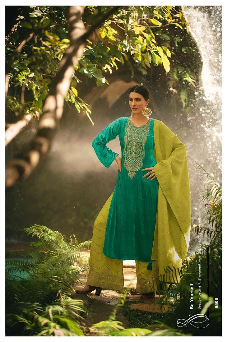 Aiqa Lifestyle Hasrat Pure Velvet Fancy Work Pakistani Salwar Kameez