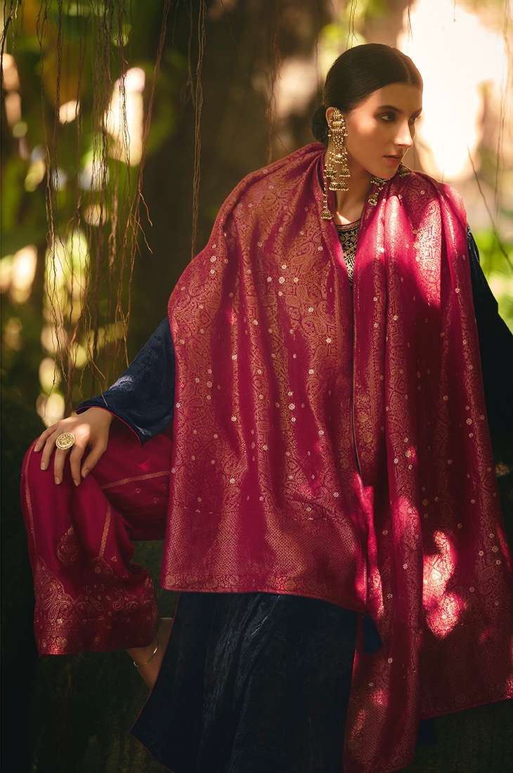 Aiqa Lifestyle Hasrat Pure Velvet Fancy Work Pakistani Salwar Kameez