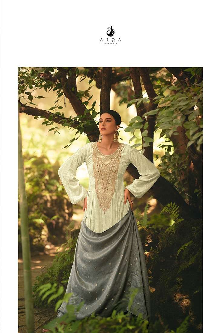 Aiqa Lifestyle Hasrat Pure Velvet Fancy Work Pakistani Salwar Kameez