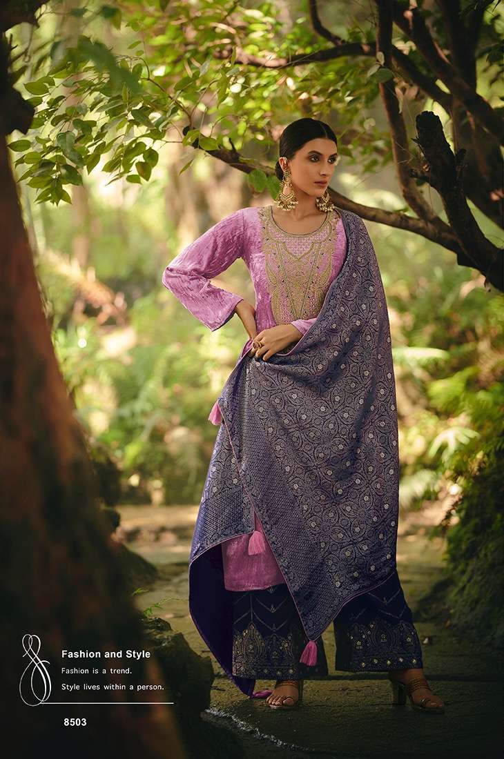 Aiqa Lifestyle Hasrat Pure Velvet Fancy Work Pakistani Salwar Kameez