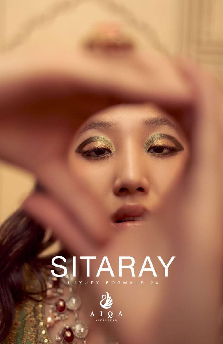 Aiqa Sitaray Velvet Fancy Work Designer Wedding Wear Suit Collection