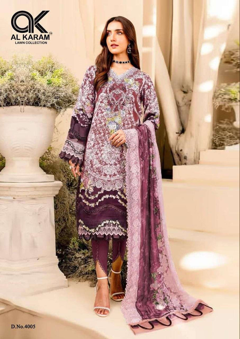 Al Karam Firdous Exclusive Collection Vol 4 Cotton Print Suit