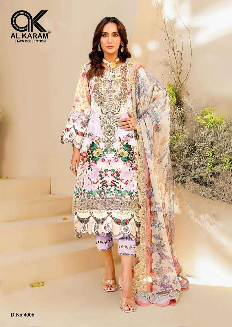 Al Karam Firdous Exclusive Collection Vol 4 Cotton Print Suit