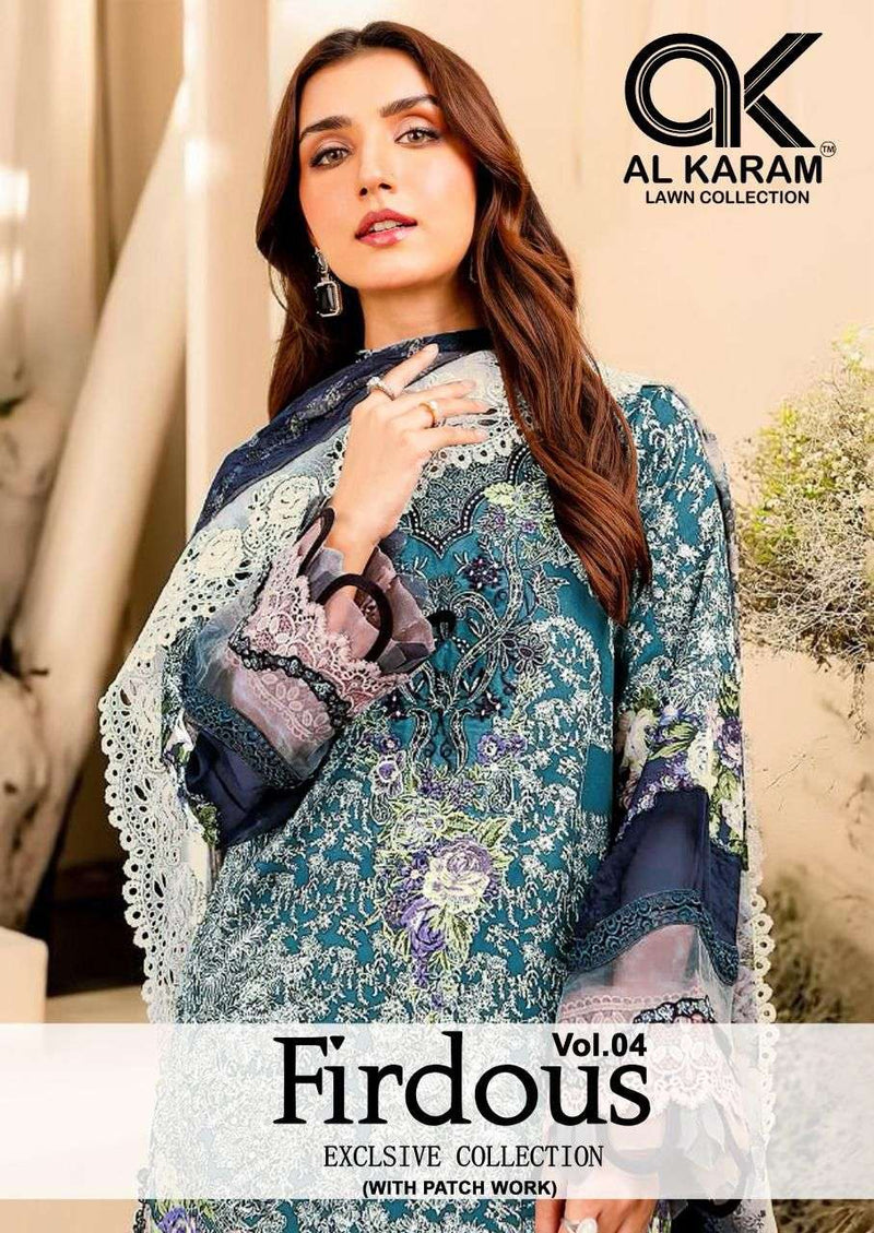 Al Karam Firdous Exclusive Collection Vol 4 Cotton Print Suit
