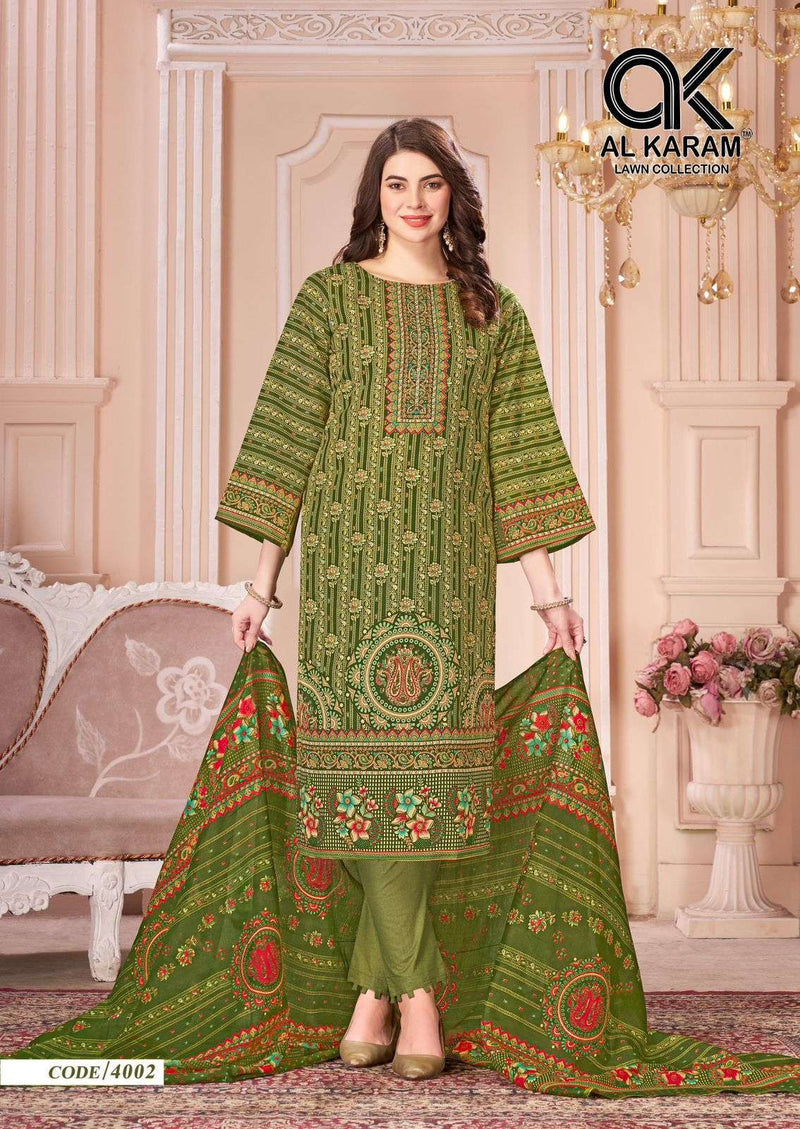 Al Karam Mahjabeen Vol 4 Cotton Digital Print Fancy Salwar Suit