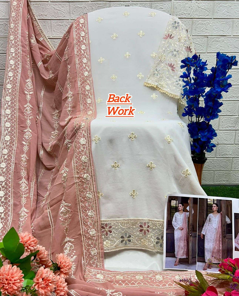 Al Khushbu Design No 6021 22 23 Georgette Heavy Embroidered Party Wear Suit
