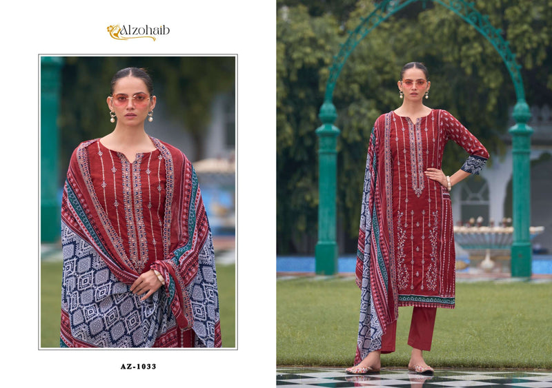 Al Zohaib Bin Saeed Vol 1 Cotton Self Heavy Embrodairy Fancy Salwar Kameez