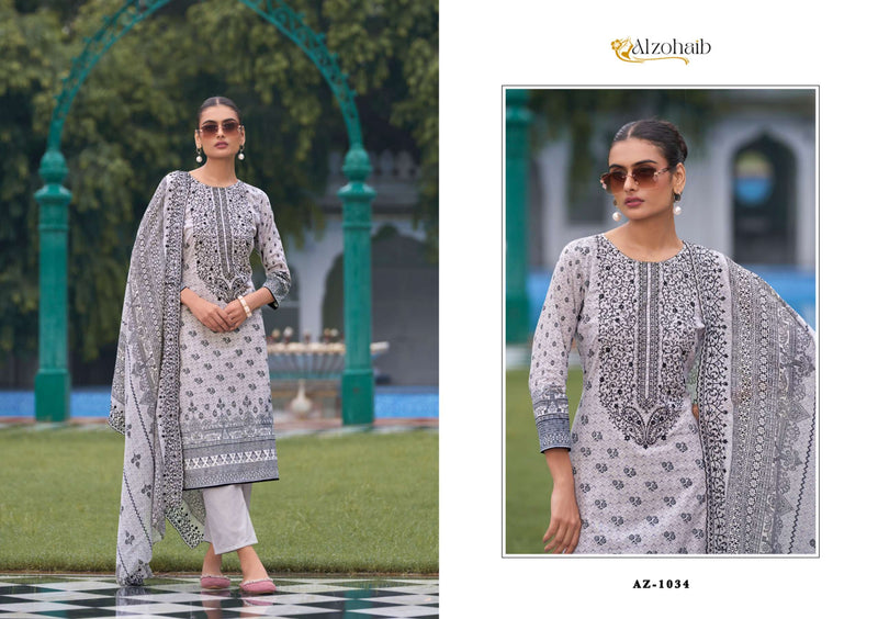 Al Zohaib Bin Saeed Vol 1 Cotton Self Heavy Embrodairy Fancy Salwar Kameez
