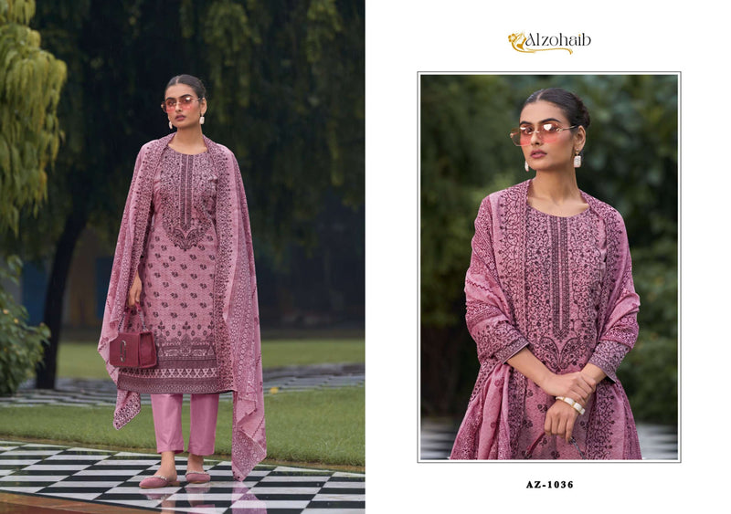 Al Zohaib Bin Saeed Vol 1 Cotton Self Heavy Embrodairy Fancy Salwar Kameez