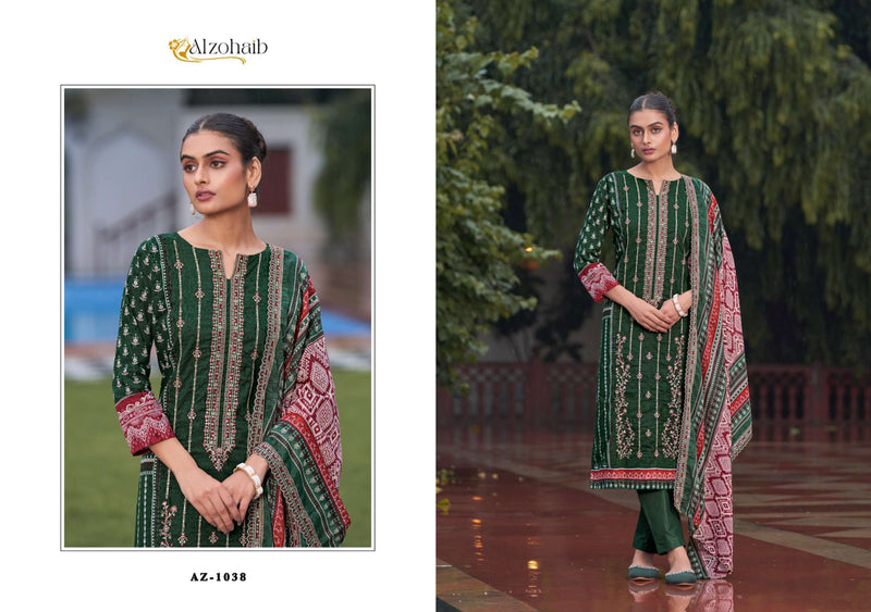 Al Zohaib Bin Saeed Vol 1 Cotton Self Heavy Embrodairy Fancy Salwar Kameez