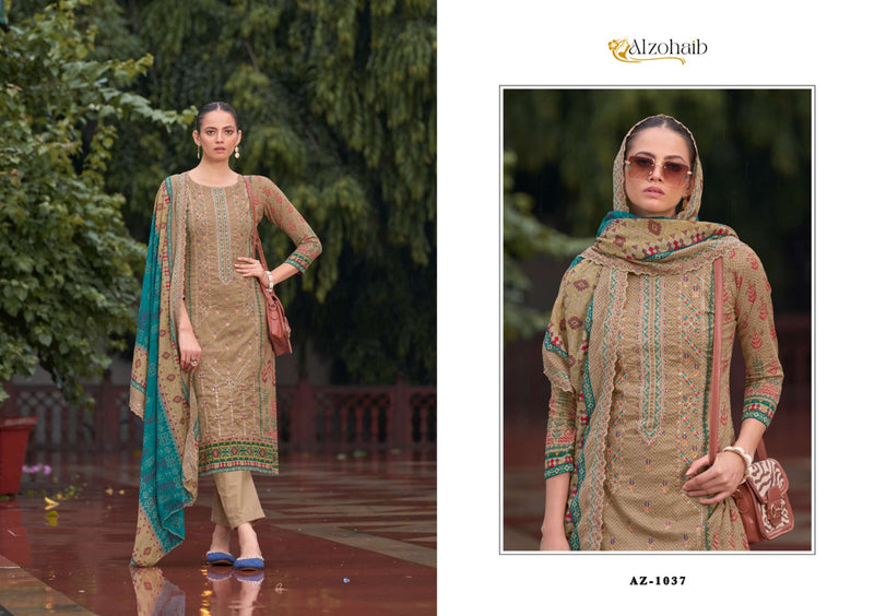 Al Zohaib Bin Saeed Vol 1 Cotton Self Heavy Embrodairy Fancy Salwar Kameez