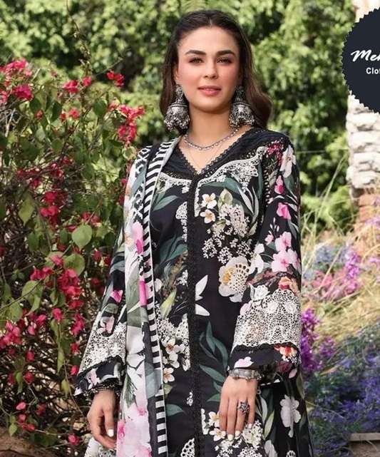 Al Zohaib Elaf Chikankari Vol 2 D No 1406 1407 Cotton Self Embrodairy Salwar Kameez