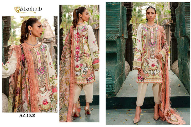 Al Zohaib Queen Court Vol 1 Cotton Print  Heavy Embrodairy Fancy Salwar Kameez