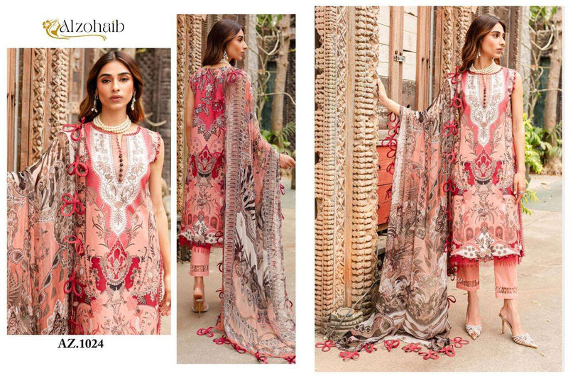 Al Zohaib Queen Court Vol 1 Cotton Print  Heavy Embrodairy Fancy Salwar Kameez