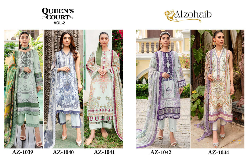 Al Zohaib Zohaib Queen Court Vol 2 Cotton Fancy Salwar Suit