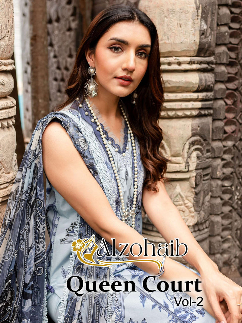 Al Zohaib Zohaib Queen Court Vol 2 Cotton Fancy Salwar Suit
