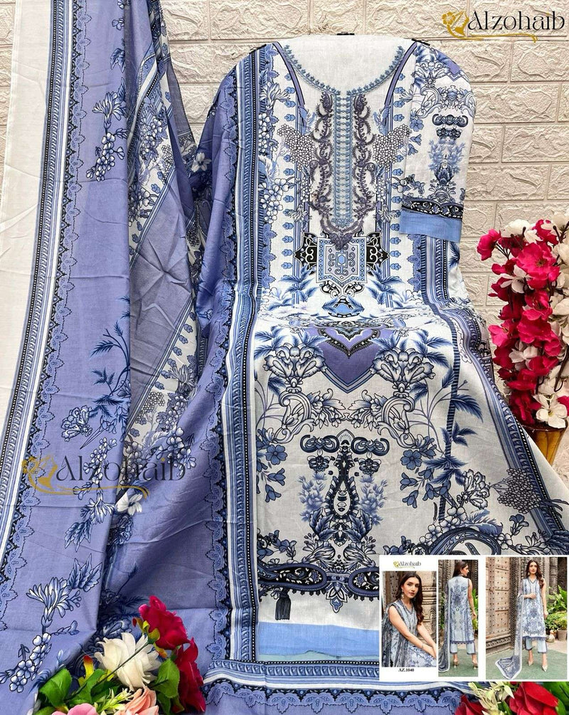 Al Zohaib Zohaib Queen Court Vol 2 Cotton Fancy Salwar Suit