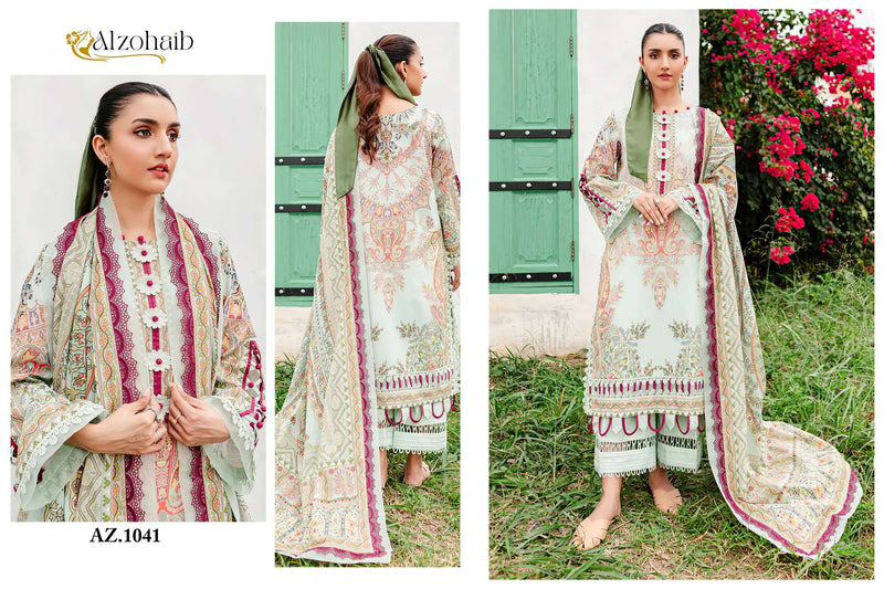 Al Zohaib Zohaib Queen Court Vol 2 Cotton Fancy Salwar Suit