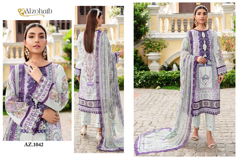 Al Zohaib Zohaib Queen Court Vol 2 Cotton Fancy Salwar Suit