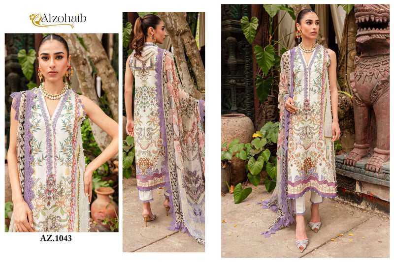 Al Zohaib Zohaib Queen Court Vol 2 Cotton Fancy Salwar Suit