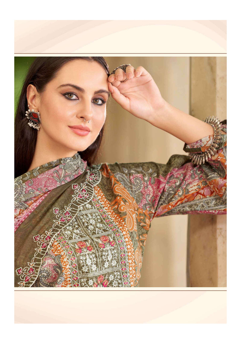 Alok Suit Anarkali Cambric Cotton Pakistani Print Fancy Salwar Suit
