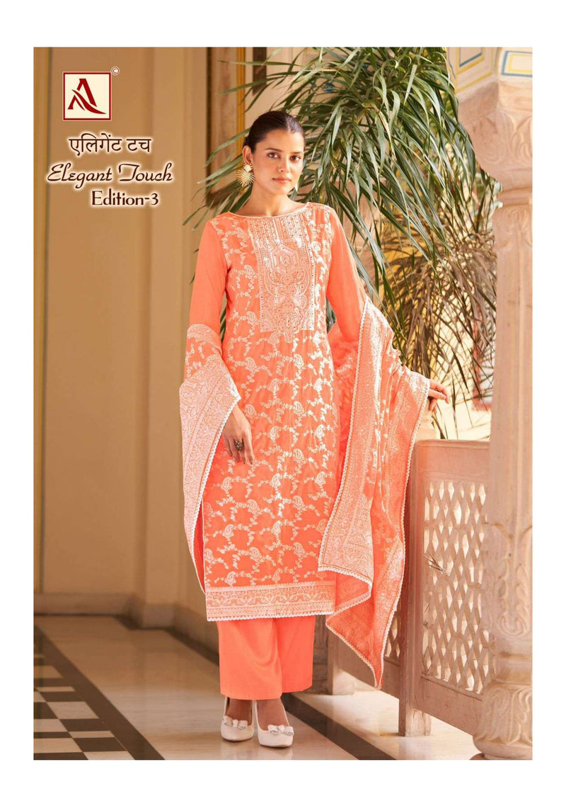 Alok Suit Elegant Touch Edition 3 Jacquard Deisgner Concept Salwar Suit