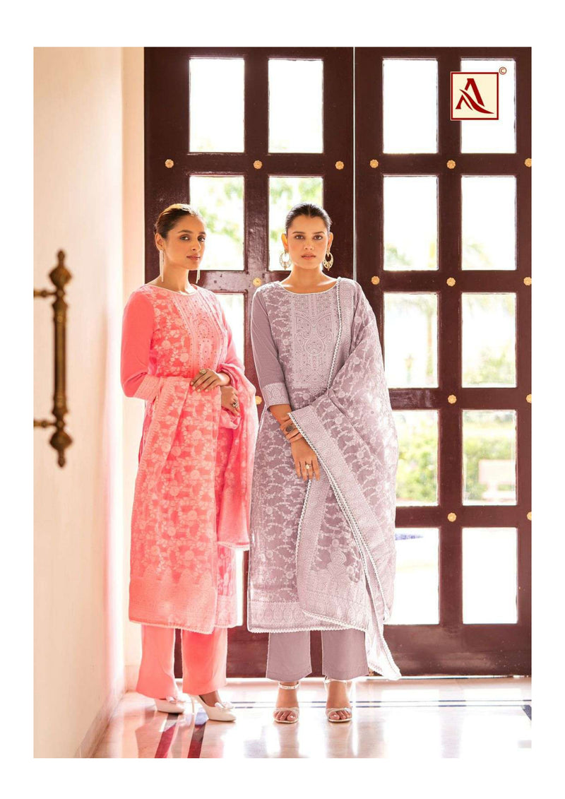 Alok Suit Elegant Touch Edition 3 Jacquard Deisgner Concept Salwar Suit