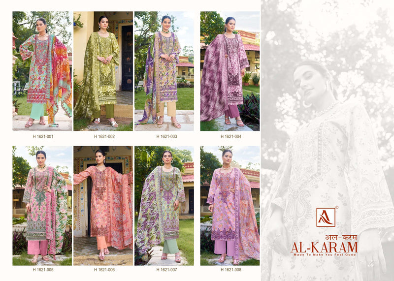 Alok Suits Al Karam Cambric Cotton Pakistani Print Fancy Salwar Kameez