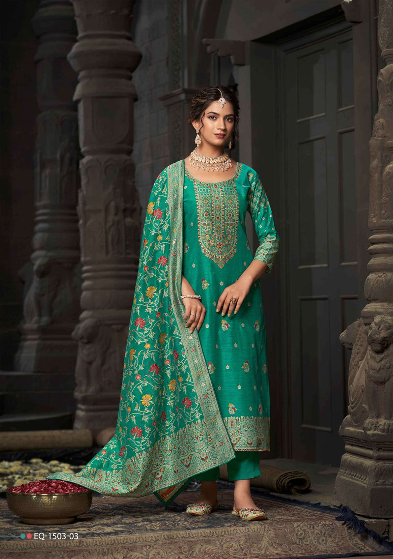 Alok Suits  Bloom Touch Jacquard Fancy Salwar Suit