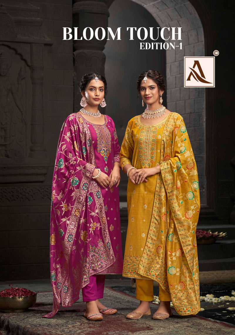 Alok Suits  Bloom Touch Jacquard Fancy Salwar Suit