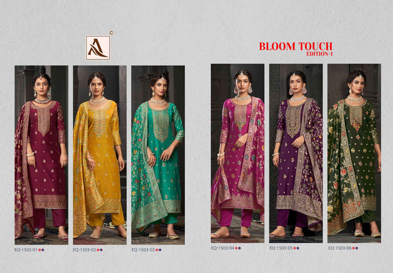 Alok Suits  Bloom Touch Jacquard Fancy Salwar Suit
