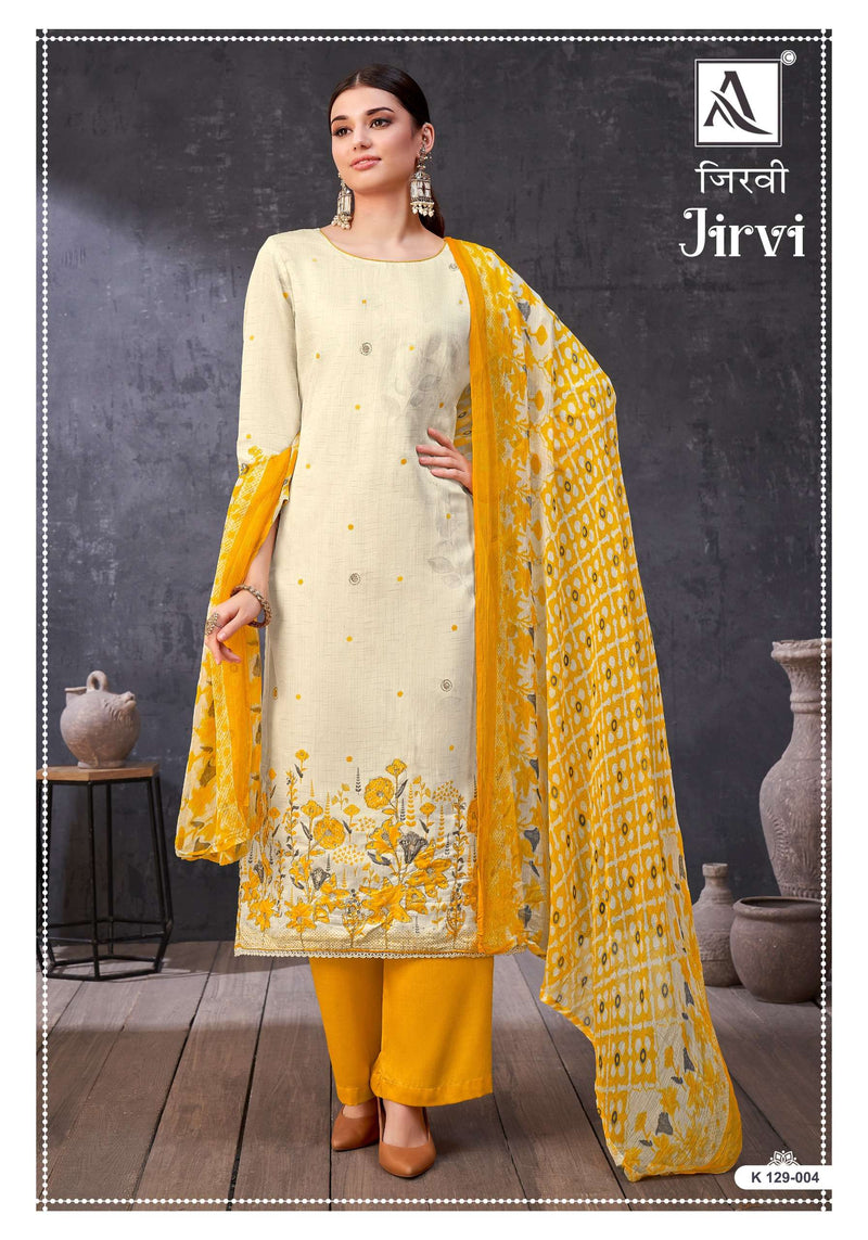 Alok Suits Jirvi Jam Cotton Hand Khatali Work Designer Salwar Suit