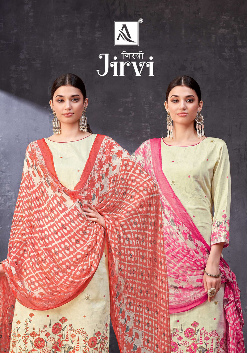 Alok Suits Jirvi Jam Cotton Hand Khatali Work Designer Salwar Suit