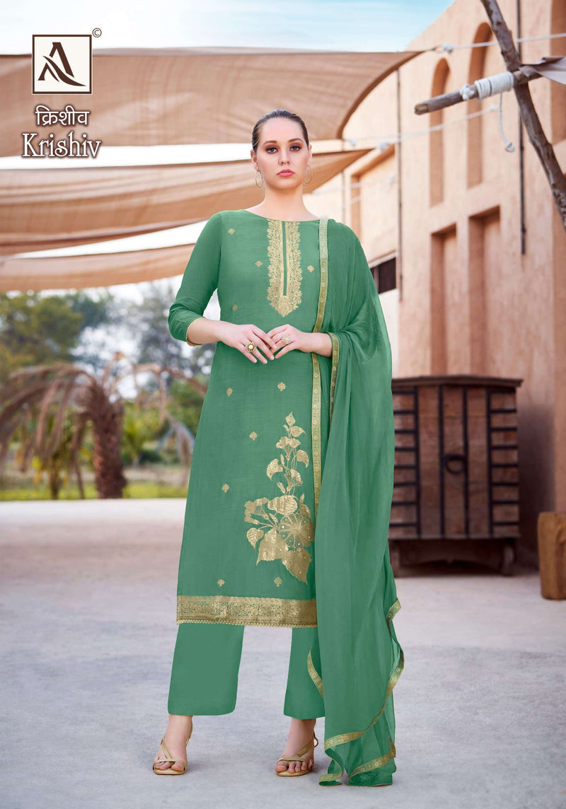 Alok Suits Krishiv Viscose Elegant Hand Work Designer Salwar Suit