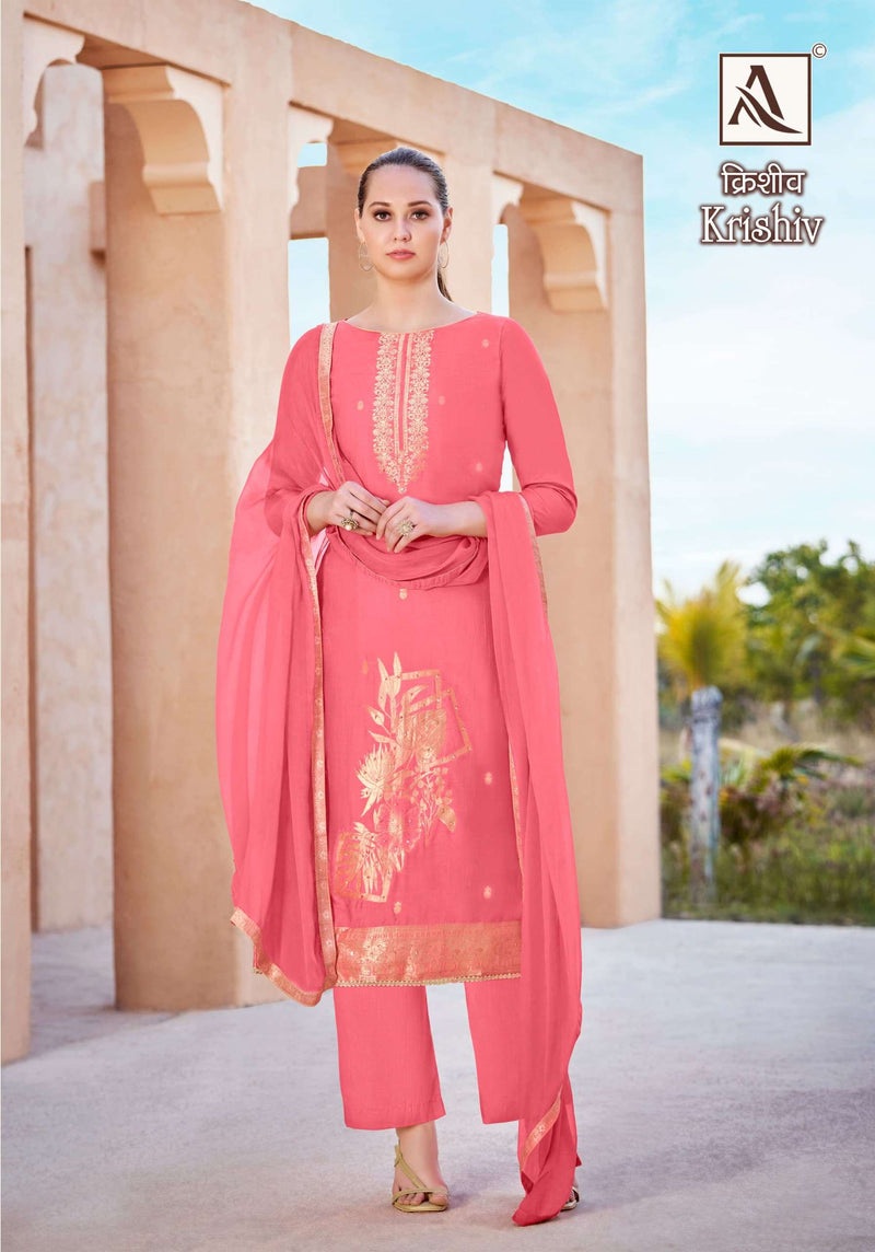 Alok Suits Krishiv Viscose Elegant Hand Work Designer Salwar Suit