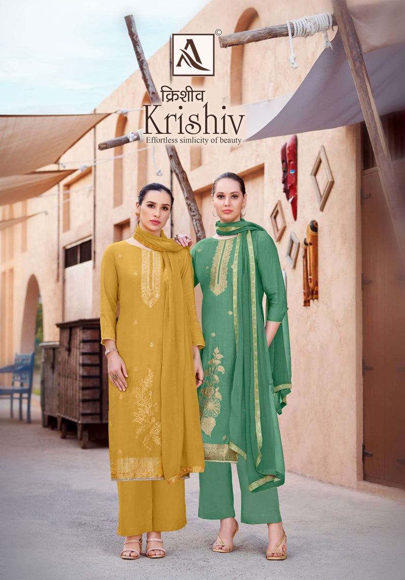 Alok Suits Krishiv Viscose Elegant Hand Work Designer Salwar Suit