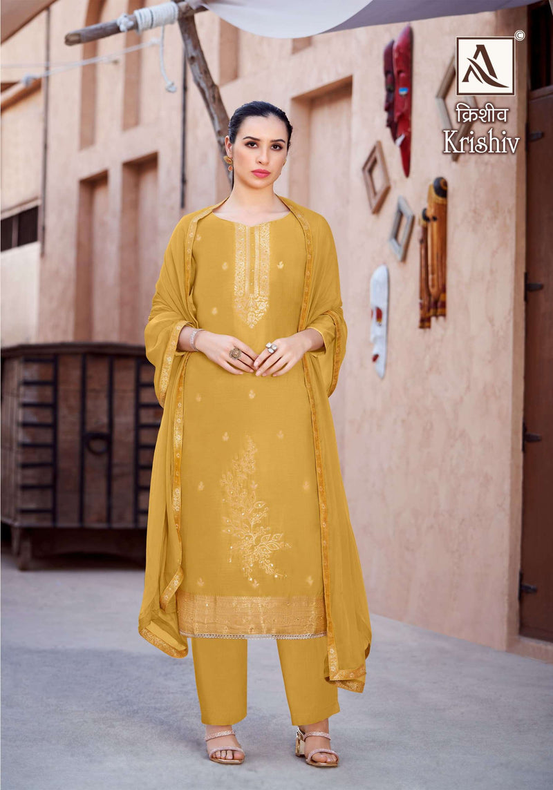 Alok Suits Krishiv Viscose Elegant Hand Work Designer Salwar Suit