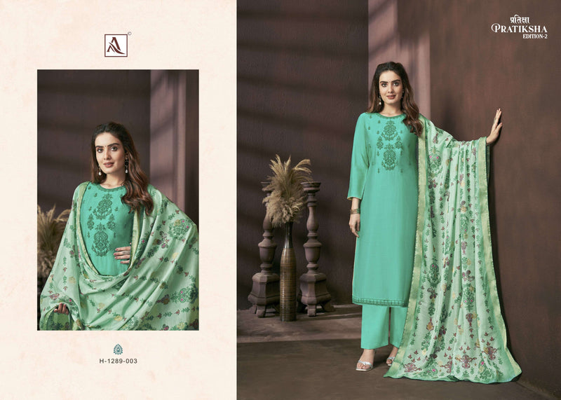 Alok Suits Pratiksha Edition Vol 2 Viscose Fancy Embroidery Designer Salwar Suit