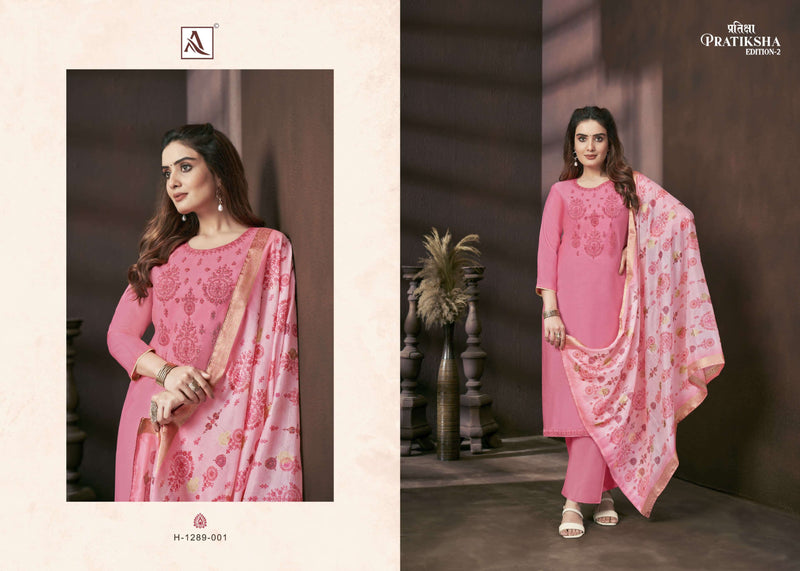 Alok Suits Pratiksha Edition Vol 2 Viscose Fancy Embroidery Designer Salwar Suit