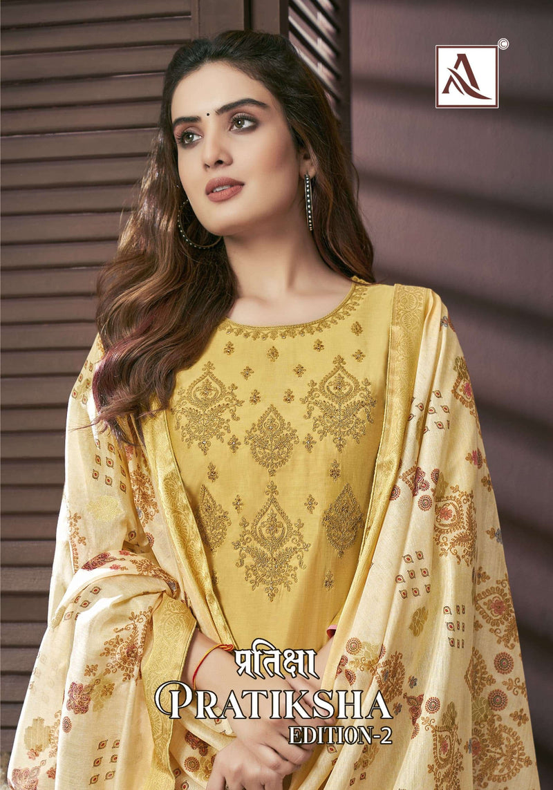 Alok Suits Pratiksha Edition Vol 2 Viscose Fancy Embroidery Designer Salwar Suit