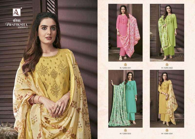Alok Suits Pratiksha Edition Vol 2 Viscose Fancy Embroidery Designer Salwar Suit