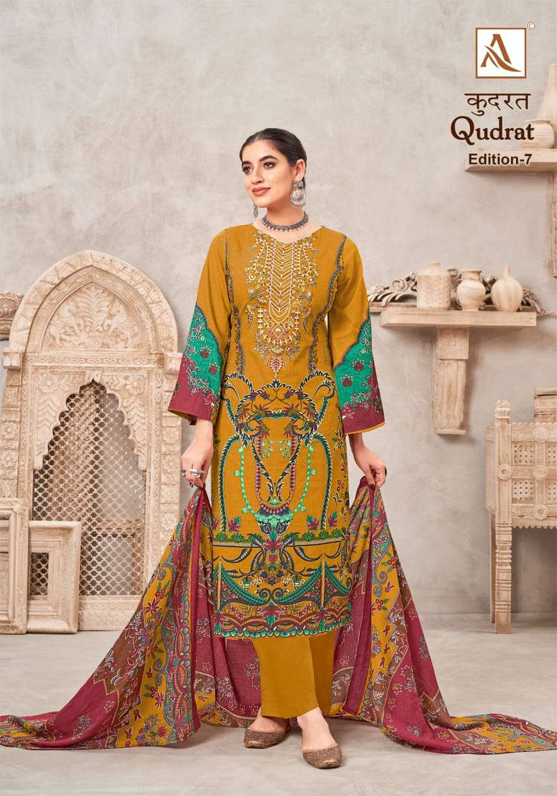 Alok Suits Qudrat Edition Vol 7 Cambric Cotton Digital Pakistani Print Unstitched Salwar Suit