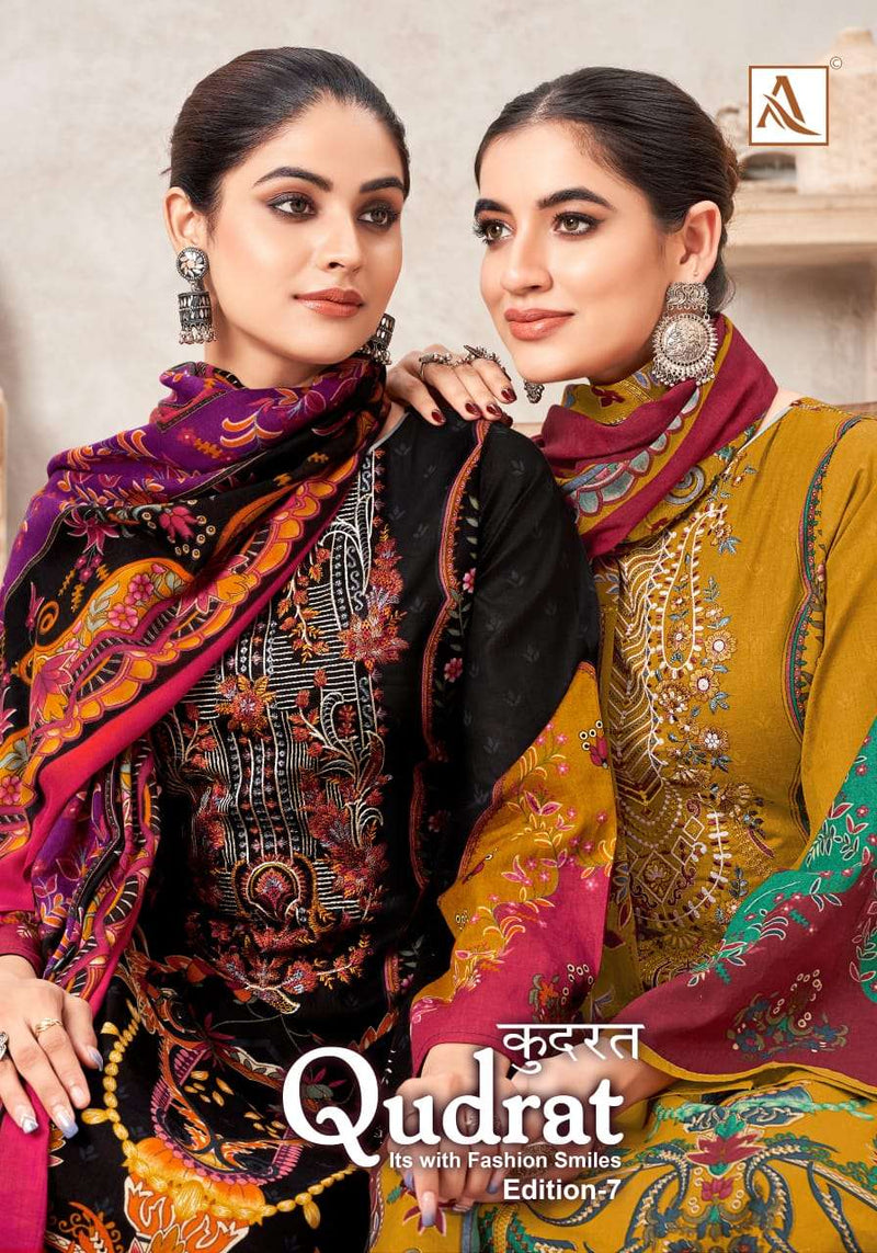 Alok Suits Qudrat Edition Vol 7 Cambric Cotton Digital Pakistani Print Unstitched Salwar Suit