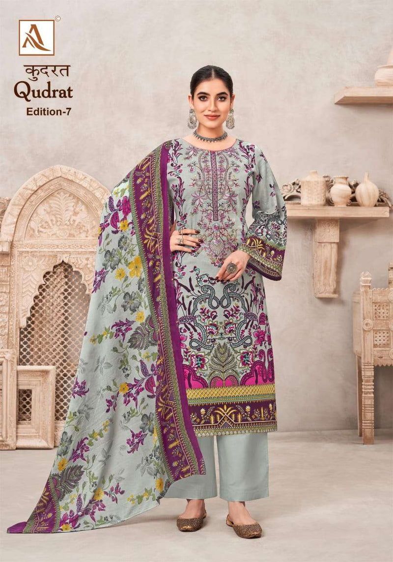 Alok Suits Qudrat Edition Vol 7 Cambric Cotton Digital Pakistani Print Unstitched Salwar Suit