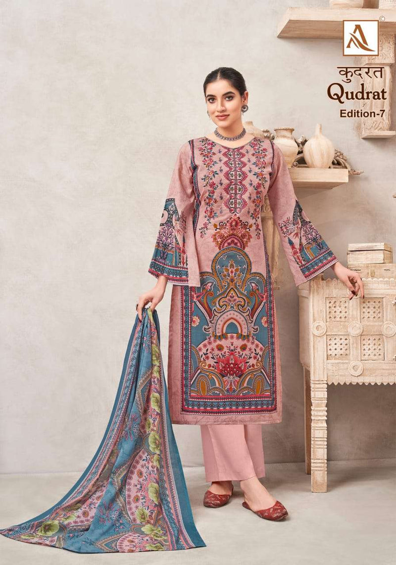 Alok Suits Qudrat Edition Vol 7 Cambric Cotton Digital Pakistani Print Unstitched Salwar Suit