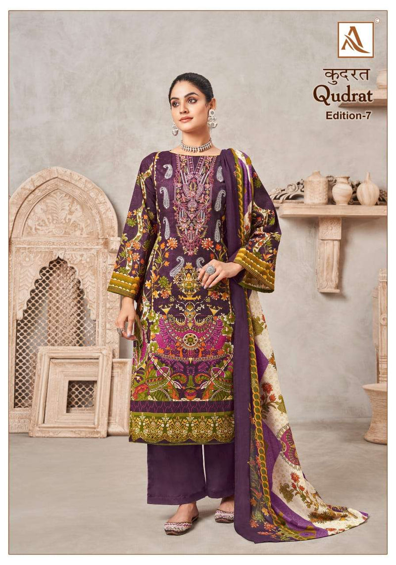 Alok Suits Qudrat Edition Vol 7 Cambric Cotton Digital Pakistani Print Unstitched Salwar Suit