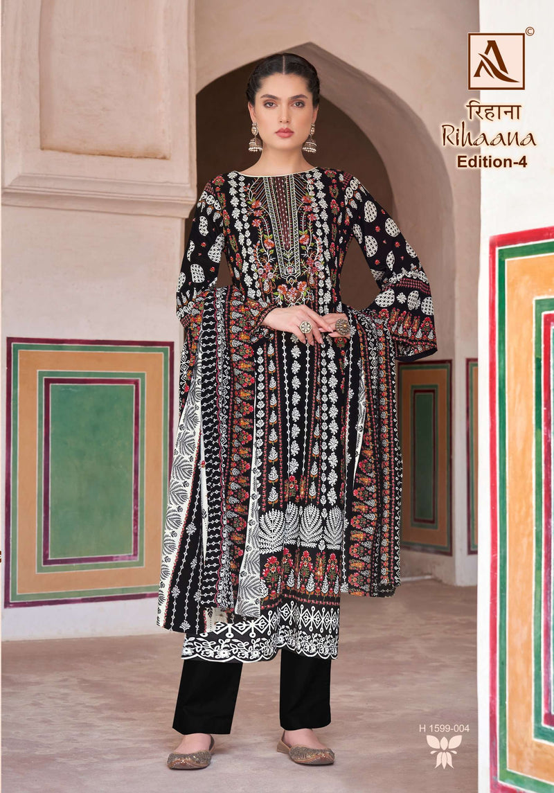 Alok Suits Rihaana Vol 4 Cambric Cotton Pakistani Print Salwar Kameez